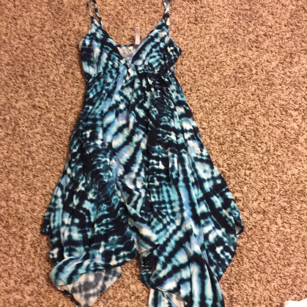 Multi color v- neck dress